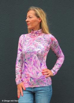 Preview: Viskosejersey Sizilien Wilde Blumen Lila/Rosatöne von Swafing